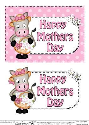 5x7 Gigi Horse Mothers Day Dots 3D Step by Step Decoupage