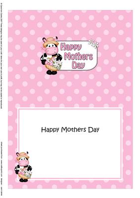 5x7 Gigi Horse Mothers Day Dots Matching Insert