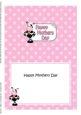 5x7 Gigi Horse Mothers Day Dots Matching Insert