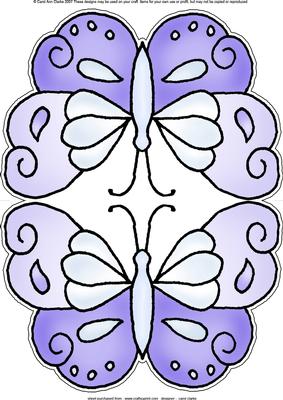 Butterfly Shaped Card