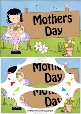 A5 Girlz Suzi Mothers Day Scallop Corners and Pyrama