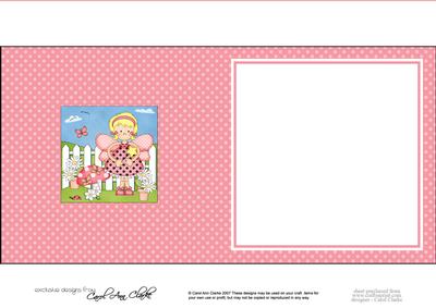 Girlz Fairy Fiz Matching Square Insert