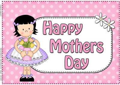A4 Girlz Suzi Polka Dots Mothers Day Card Topper