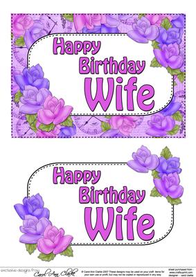5x7 Birthday Wife Time for Roses 3D Step by Step Decoupage
