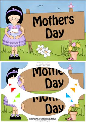 A5 Girlz Roz Mothers Day Scallop Corners and Pyramage