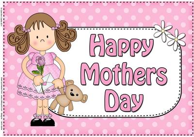 A4 Girlz Zoe Polka Dots Mothers Day Card Topper