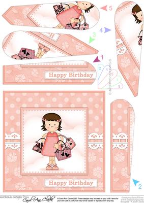 Girlz Suzi Goes Shopping Fan Pyramage Topper