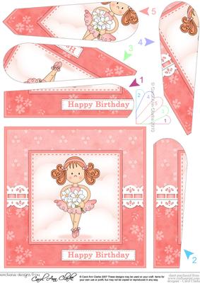 Girlz Betzi Ballerina Fan Pyramage Topper