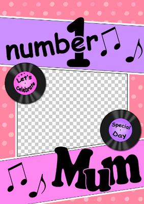 No 1 Mum Record Photo Upload Card