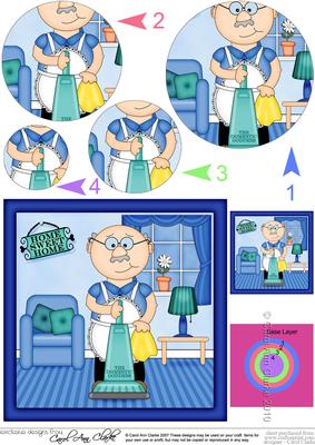 Housework Bert Circle Pyramage Topper
