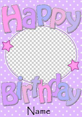 Birthday Stars Photo Upload Card