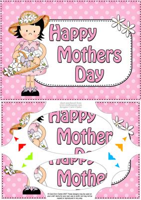 A5 Girlz Suzi Mothers Day Dots Scallop Corners & Pyramage