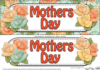 Large Dl Mothers Day Roses Card & 3D Decoupage