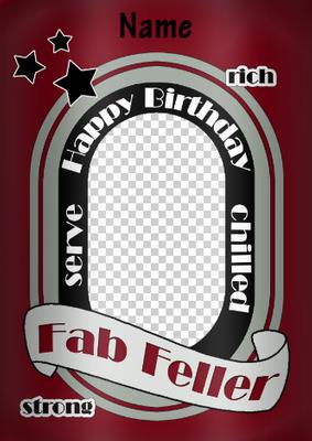 Fab Feller Beer Can Birthday Photo Upload Card