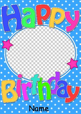 Birthday Stars Photo Upload Card