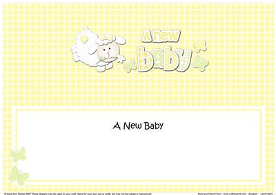 Little Lamb New Baby Large Dl Insert