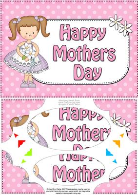 A5 Girlz Liz Mothers Day Dots Scallop Corners & Pyramage