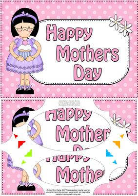 A5 Girlz Roz Mothers Day Dots Scallop Corners & Pyramage