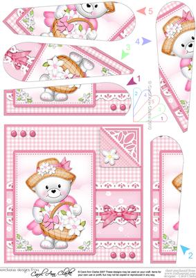 Teddy Tesss Bonnet Fan Pyramage Topper