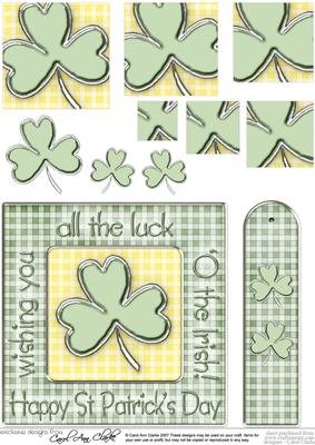 St Patrick's Day Quick Card with Pyramage