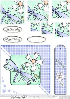 Dragonfly Quick Card with Pyramage