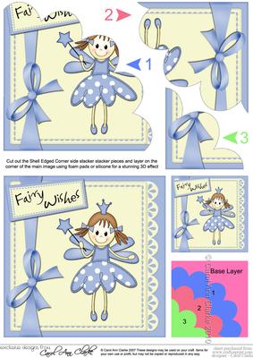 Fairy Twinkletoes & Lace Shell Edged Corner Side Stacker