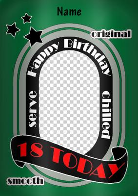 Beer Can 18th Birthday Photo Upload Card