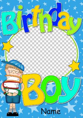 Birthday Boy Photo Upload Card