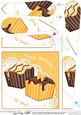 Fondant Fancies Birthday Cakes Fan Pyramage Topper