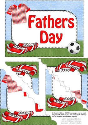 5x7 Football Fathers Day Scallop Corner Stacker