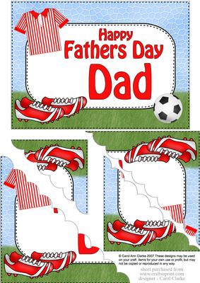 5x7 Football Fathers Day Dad Scallop Corner Stacker