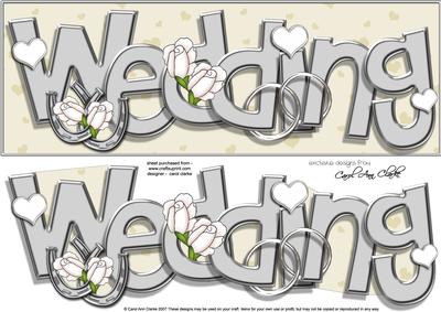 Large Dl Wedding 3D Decoupage