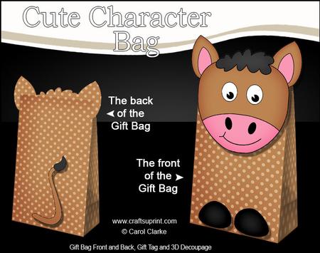 3D Gigi Horse Character Gift Bag Mini Kit