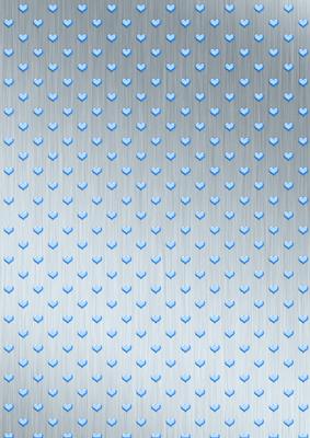 'coloured Metallic Hearts' Backing Paper