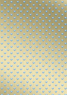 'coloured Metallic Hearts' Backing Paper