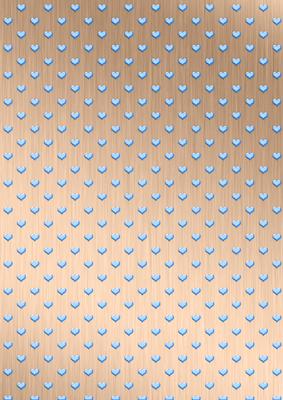 'coloured Metallic Hearts' Backing Paper