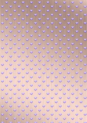'coloured Metallic Hearts' Backing Paper