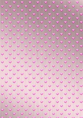 'coloured Metallic Hearts' Backing Paper