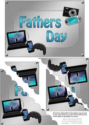 5x7 Gadgets N Gizmos Fathers Day Scallop Corner Stacker