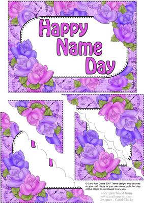 5x7 Time for Roses Name Day Corner Stacker