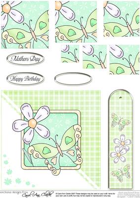 Butterfly Quick Card with Pyramage
