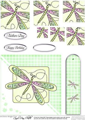 Dragonfly Quick Card with Pyramage