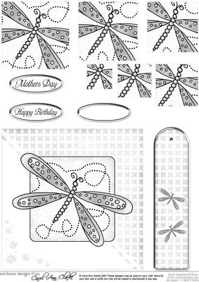 Dragonfly Quick Card with Pyramage