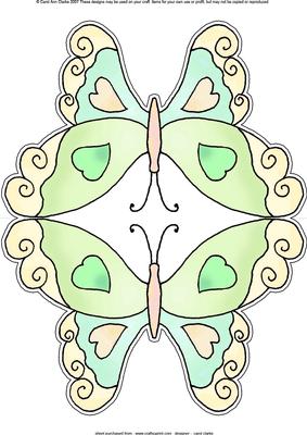 Butterfly Shaped Card