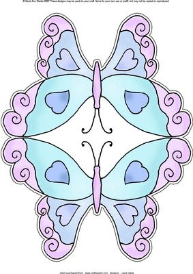 Butterfly Shaped Card