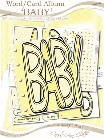 Baby Word Book Kit in Baby Lemon