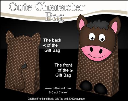 3D Gigi Horse Character Gift Bag Mini Kit