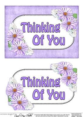 5x7 Thinking of You Daisies 3D Step by Step Decoupage