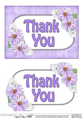 5x7 Thank You Daisies 3D Step by Step Decoupage