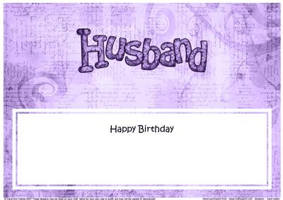 Birthday Husband Clocks Matching Large Dl Insert